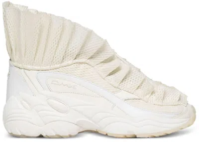 Pre-owned Reebok Ltd Dmx Ruffle Ivory (women's) Sneakers In Cream In Ivory White/cream White