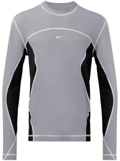 Reebok Ltd Long-sleeved Performance Top In Grey