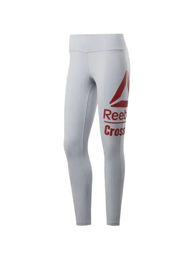 Reebok Lux 7/8 Logo Leggings In Gray