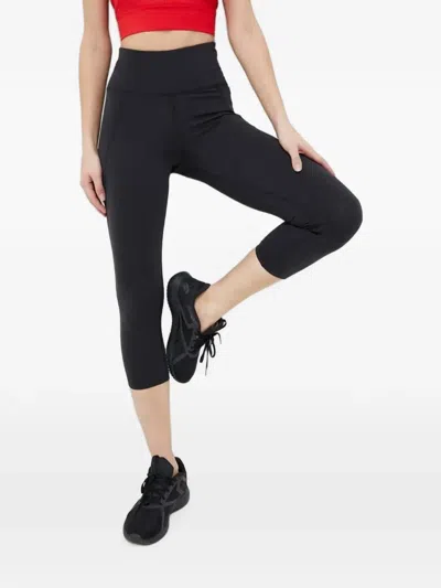 Reebok Lux Cropped Trousers In Black