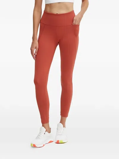 Reebok Lux Leggings In Orange