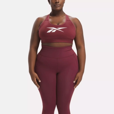 Reebok Women's Lux Vector Racer Sports Bra (plus Size) In Red