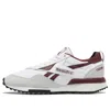 Reebok White & Burgundy Lx2200 Sneakers