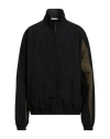 Reebok Man Jacket Black Size L Polyamide, Cotton