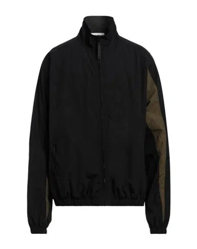 Reebok Man Jacket Black Size S Polyamide, Cotton