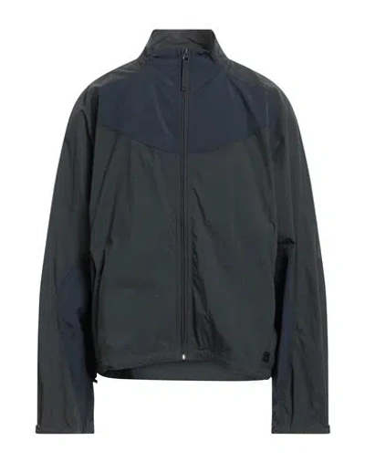 Reebok Man Jacket Steel Grey Size Xl Polyamide In Black