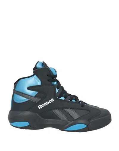 Reebok Man Sneakers Black Size 9 Leather