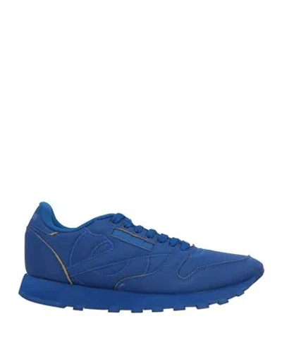 Reebok Man Sneakers Bright Blue Size 9 Textile Fibers