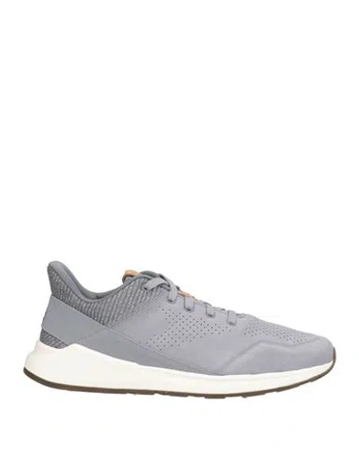 Reebok Man Sneakers Grey Size 8 Leather, Textile Fibers In Gray