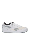 REEBOK REEBOK MAN SNEAKERS LIGHT GREY SIZE 9 LEATHER