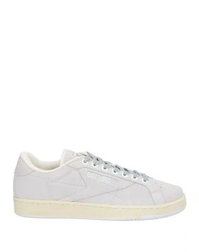 Reebok Man Sneakers Light Grey Size 8 Leather