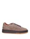 Reebok Man Sneakers Taupe Size 9 Leather In Gray