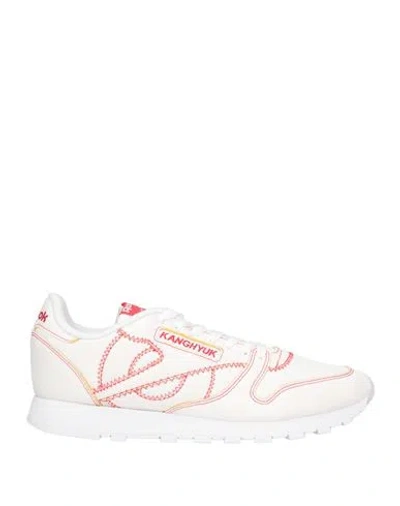 Reebok Man Sneakers White Size 11 Textile Fibers
