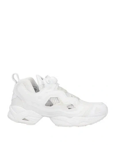 Reebok Man Sneakers White Size 5 Textile Fibers