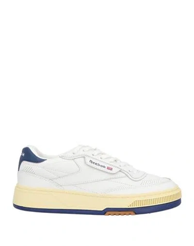 Reebok Man Sneakers White Size 7.5 Leather