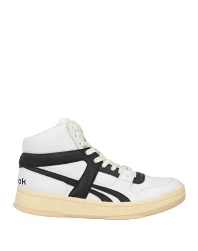 REEBOK REEBOK MAN SNEAKERS WHITE SIZE 9 LEATHER