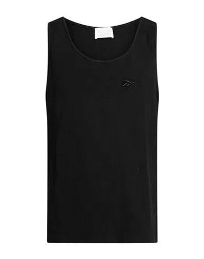 Reebok Man Tank Top Black Size L Cotton