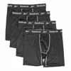 Reebok Men's 4 Pack Performance Boxer Brief (core) In Black
