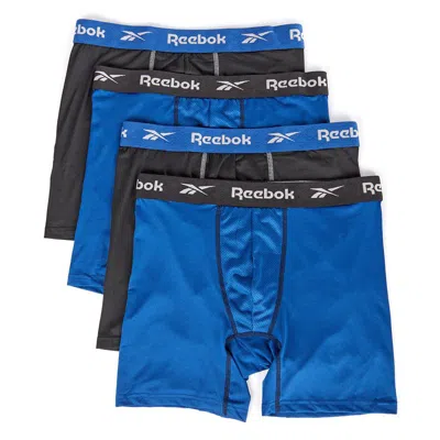 Reebok Men's 4 Pack Performance Boxer Brief (core) In Black