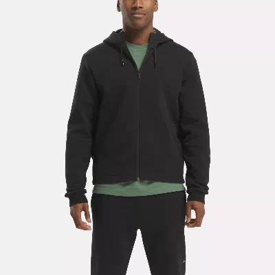 Reebok Men's Active Collective Dreamblend Full-zip Hoodie In Black