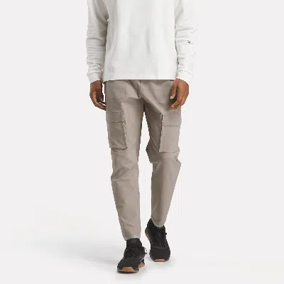 Reebok Men's Active Collective Skystretch Woven Cargo Pants In Neutral