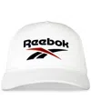 Reebok Men's Aero Deluxe Five-panel Trucker Cap In White