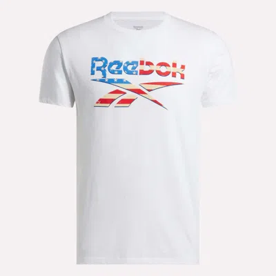Reebok Men's Americana Graphic T-shirt In White