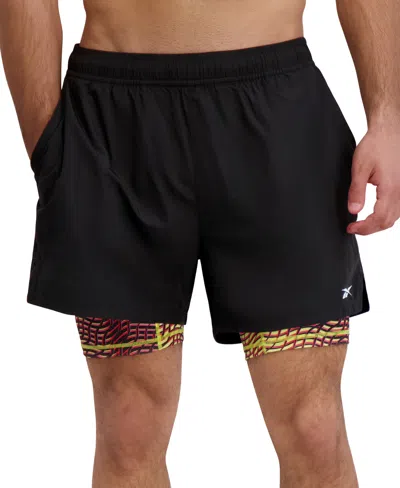 Reebok Men's Athlete Hype Lined Shorts In Black