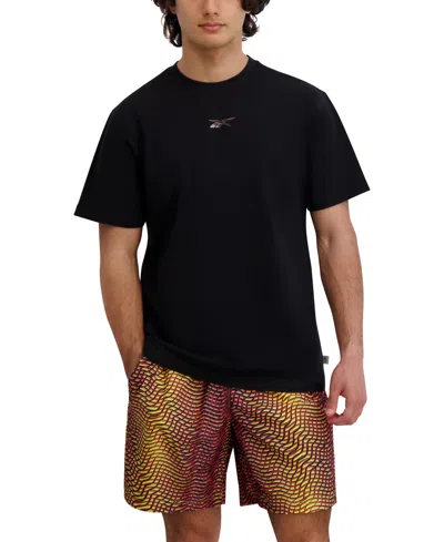 Reebok Men's Athlete Hype Logo Graphic Cotton T-shirt In Black