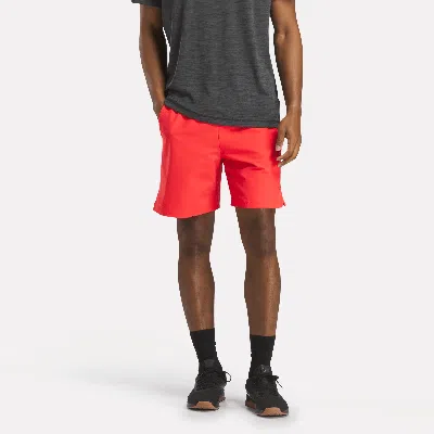 Reebok Men's Athlete Strength Shorts 7" In Red