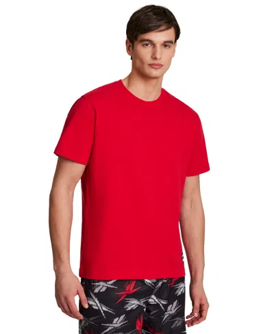 Reebok Men's Basketball Jock Tag Crewneck T-shirt In Red