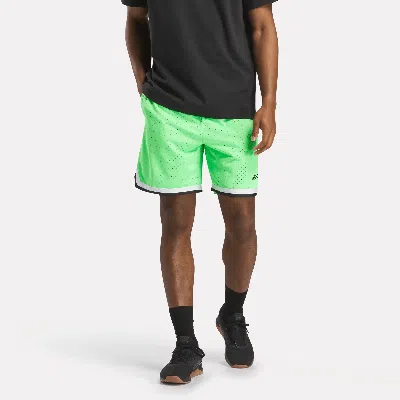 Reebok Men's Basketball Transition Shorts 7" In Green