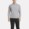 Reebok Men's Cationic Wicking Quarter-zip Sweatshirt In Multi