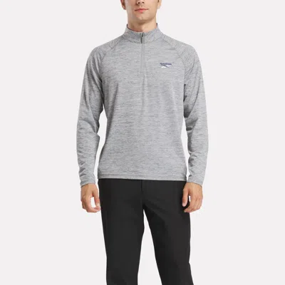 Reebok Men's Cationic Wicking Quarter-zip Sweatshirt In Multi