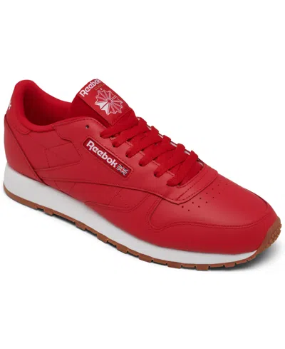 Reebok Mens  Classic Leather In Beige/red