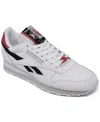 Reebok Classic Leather Trainers In White,black,red