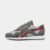 Reebok Men's Classic Nylon Casual Sneakers From Finish Line In Gray