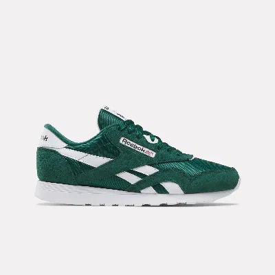 Reebok Classic Nylon Sneakers Collegiate Green/white In Collegiate Green/collegiate Gree