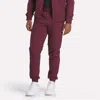 Reebok Men's Classics French Terry Track Pants In Burgundy