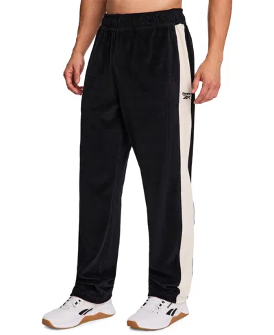 Reebok Men's Color-block Regular-fit Pants In Black
