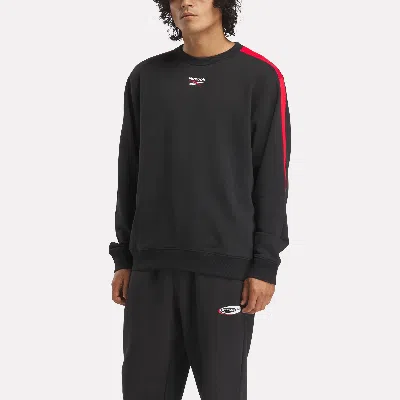 Reebok Men's Cross Check Crew Sweatshirt In Black