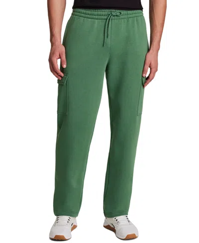 Reebok Men's Fleece Cargo Regular Fit Pants In Green