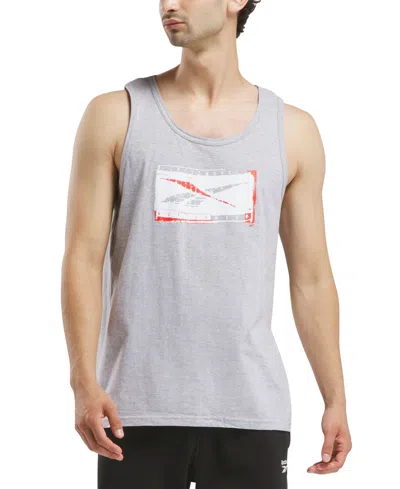 Reebok Men's Graphic Tank In Hth Grey