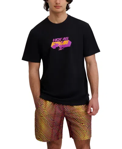 Reebok Men's Hot As Graphic Cotton T-shirt In Black
