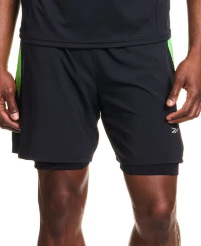 Reebok Men's Lined Logo Shorts In Black