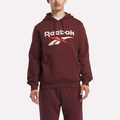 Reebok Men's Logo Hoodie In Brown
