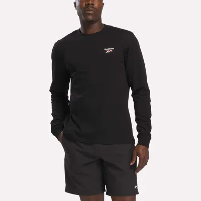 Reebok Men's Long Sleeve T-shirt In Black