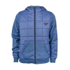Reebok Men's Mixed Media Jacket With Tricot Sleeve In Blue