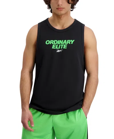 Reebok Men's Ordinary Elite Logo Tank Top In Black