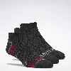 Reebok Men's Performance Nylon Low Cut Socks 3 Pairs In Black